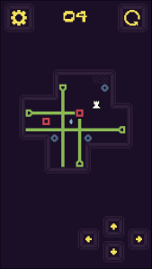 a screenshot of a colourful puzzle mobile game