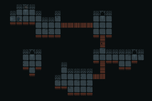 a screenshot of a top down dungeon crawler with pixelated artwork