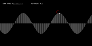 a screenshot of a sine wave visualiser